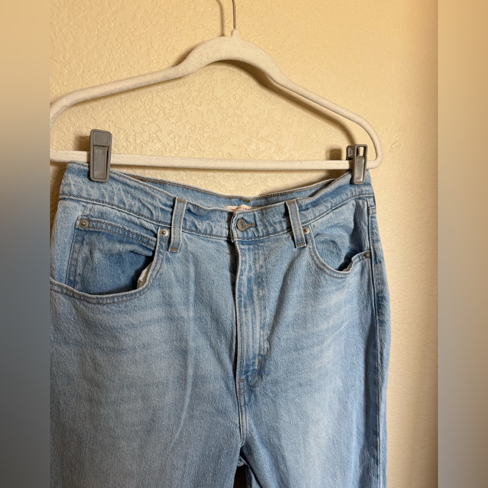Levi's 70s high slim straight light‎ jeans size 32 light wash - Picture 4 of 9